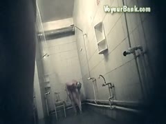 A pleasant slim a-hole of a stranger white dirty slut wife filmed closeup on hidden webcam in the shower